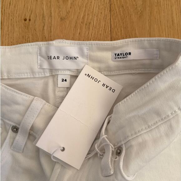 Dear John - Taylor Straight Leg Jeans in White - Picture 3 of 5